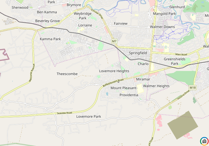Map location of Lovemore Heights